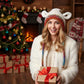 🎁🎄 Kerstuitverkoop! 50% KORTING 🦌 Origineel Feestelijke Kerstgewei-Hoed 🧶 Perfect voor Feest & Cadeau