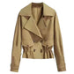 Korte mode-trenchcoat in Koreaanse stijl
