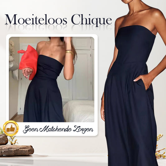Jumpsuit zonder mouwen met zakken