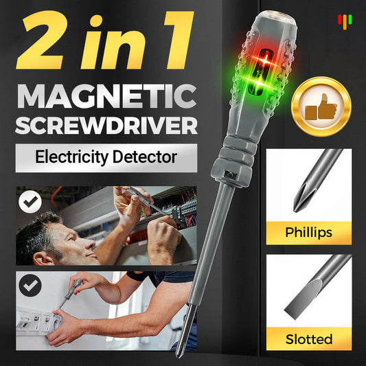 🔥2-in-1 Hoog koppel Sterke Magnetische Schroevendraaier Elektriciteitsdetector