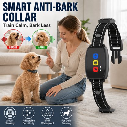 🐶🔇 63% KORTING – Slimme Blafband Zonder Schok | Helpt Overmatig Blaffen Verminderen | Comfortabel & Eenvoudig