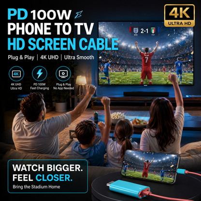 📱➡️🖥️ 50% KORTING! 2m USB-C naar HDMI-kabel met PD – Spelen & Opladen Tegelijk, Zonder Lag | Voor Switch, Tablet & Telefoon 🎮⚡