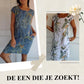 🌷Dames Jurk met Ronde Hals & Botanische Print – Fris, Comfortabel & Perfect voor het Voorjaar