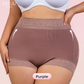 BBEUU 3-delige set shapewear-slipjes met hoge taille en antislip siliconenband – Rekbaar, ademend en naadloos, voor een platte buik en een strakker achterwerk, voor dagelijks zelfvertrouwen. Basic, minimalistische damesmodellen in diverse kleuren, 3 stuks