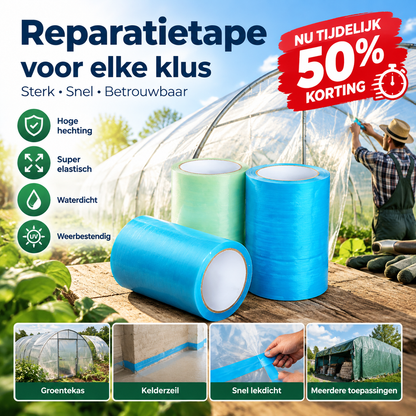 🌿✨ Waterbestendige kasfolie reparatietape met hoge kleefkracht! 50% KORTING! Nu kopen! 🔥