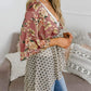 🌸 Nieuw Binnen! Floral Kimono met Ruches en Strik – Luchtig, Los & Boho Chic | Tijdelijk 49% KORTING – OP = OP