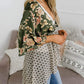 🌸 Nieuw Binnen! Floral Kimono met Ruches en Strik – Luchtig, Los & Boho Chic | Tijdelijk 49% KORTING – OP = OP