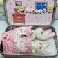 🔥Paas Beste Cadeau 50% KORTING - 🎁🐇Bunny Easter Pluche moeder en baby konijntjes in Pocket Tin: rollenspel broers en zussen Cadeau, Paascadeau