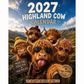 🐮📅【50% KORTING】Hooglandkoeien Kalender 2027 – Schattige Pluizige Koeien & Grappige Citaten | Vrolijke Wanddecoratie voor Thuis ✨