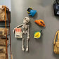 3D-geprint vintage skelet magnetisch beeldje 🎃