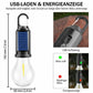 Zonne-energie tentverlichting, via USB oplaadbare LED-kampeerlantaarn
