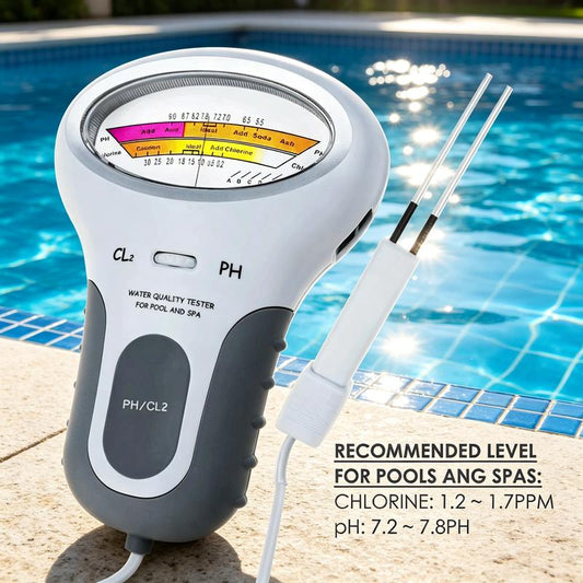 🏊‍♂️🛡️ 60% KORTING! Stop met gokken of je chloor nog werkt! Deze digitale tester meet pH en chloor in één duik – voorkom bacteriën, algen en jeukende huid, en houd je zwembad kristalhelder zonder chemicaliën!