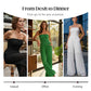 🔥🎁Strapless jumpsuit met wijde pijpen en kreukels
