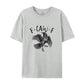 Grappig grafisch T-shirt met kraai