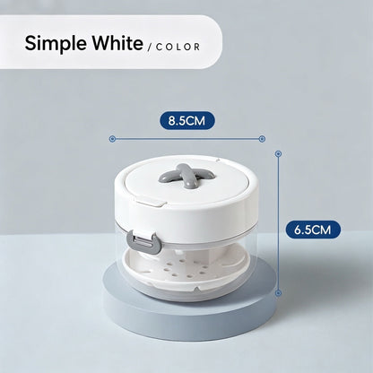 🦷 All-in-One Gebitsprothese & Retainer Reinigingsbox – Reinigen, Opbergen & Verzorgen in Eén