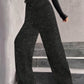 💖 LAATSTE DAG UITVERKOOP 50% KORTING🥰Dames wijde broek met pailletten en elastische tailleband