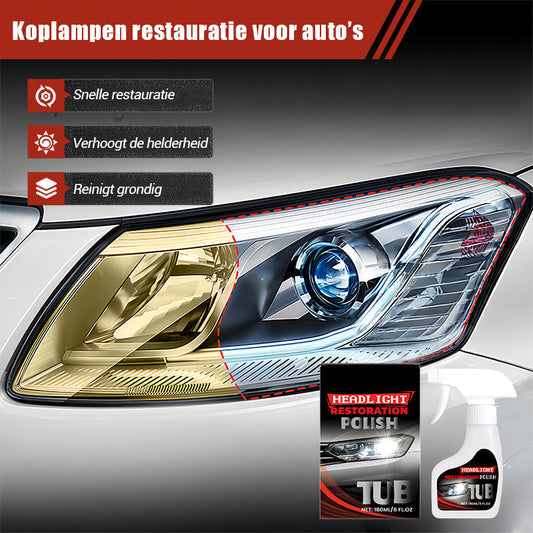 🚗🎁180 ml Koplampen restauratie voor auto’s met spons