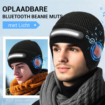 🌲🎁Oplaadbare muts met Bluetooth en licht