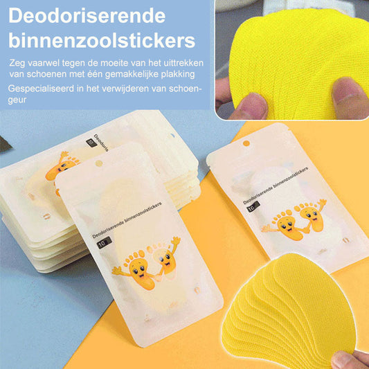 Deodoriserende binnenzoolstickers