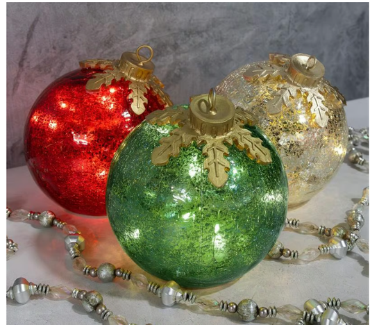 Glastafel Christmas Versieringen 【3 stuks】🔔🎁