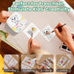 Top kerstcadeau 2026 🎅 XenGro Mini draagbare stickerprinter, mini thermische printer met 3 rollen papier, Bluetooth inktloze printpods, zakformaat labelmaker geschikt voor creatieve kinderen