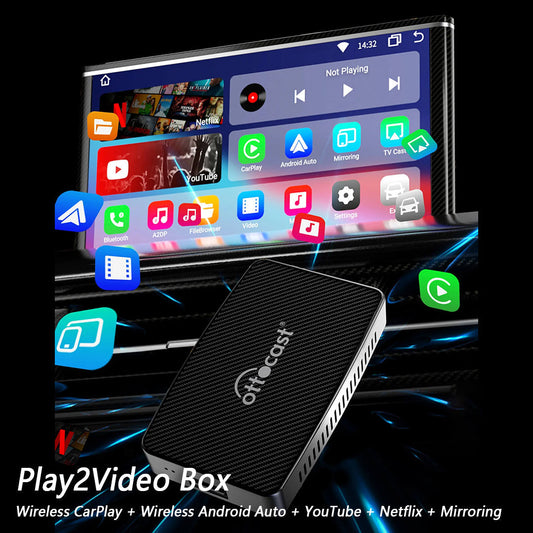 LAATSTE DAG - 50% korting⏰ Draadloze CarPlayAndroid Auto & YoutubeNetflix Adapter
