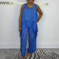Super lage korting Casual mouwloze losse top en broekpak voor dames in grote maten