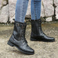 🔥🔥Gratis verzending👢Sale 49% korting - Orthopedische laarzen met ronde neus en zijrits voor dames