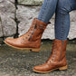 🔥🔥Gratis verzending👢Sale 49% korting - Orthopedische laarzen met ronde neus en zijrits voor dames