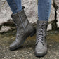 🔥🔥Gratis verzending👢Sale 49% korting - Orthopedische laarzen met ronde neus en zijrits voor dames