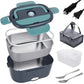 🍱⚡ 50% KORTING! Nooit meer koude lunches onderweg! Deze draagbare elektrische lunchbox van 60W verwarmt je maaltijd in 25-40 minuten, ook in de auto of vrachtwagen. 1,5L, lekvrij, met 12V- en 230V-aansluiting!