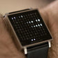 Waterdicht vierkant elektronisch herenhorloge met stalen band