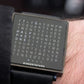 Waterdicht vierkant elektronisch herenhorloge met stalen band