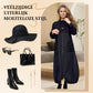 49% KORTING👗Mockneck jurk met lange mouwen en trekkoord