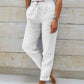 👖 NU 50% KORTING! 🌿 Damesbroek met elastische taille, katoen en linnen, wijde pijpen – ademend, lichtgewicht en comfortabele pasvorm ☀️