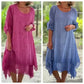 💕Elegante effen jurk met ronde hals voor dames