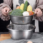❄️ Zomerfresh 50% KORTING! 🥗 3-in-1 RVS Keukenset – Mengkom, Vergiet & Rasp In Één