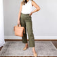 🔥2025 HOT SALE🔥Stretch Twill Cropped Broek met Wijde Pijpen