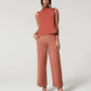 🔥2025 HOT SALE🔥Stretch Twill Cropped Broek met Wijde Pijpen