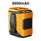 Multifunctionele 6000mAh tailleventilator met 100 standen en zaklamp