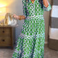 🎉Lenteaanbieding: 50% korting🌸 Maxi-jurk met V-hals voor dames met geometrische print