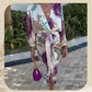 ⏰🎁Elegante tweedelige wikkeljurkset met aquarelmotief voor dames