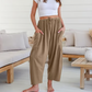 💥Speciale prijs deze week 🎁☀️Dames linnen wijde broek met zakken