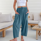 💥Speciale prijs deze week 🎁☀️Dames linnen wijde broek met zakken