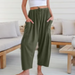 💥Speciale prijs deze week 🎁☀️Dames linnen wijde broek met zakken