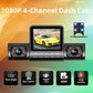 🔥Laatste dag uitverkoop 50% UIT🔥 1080P 4-Kanaals Dashcam met Nachtzicht
