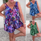🌸 Zomer Hot Sale 49%OFF 🌸Sleeveless V-Hals Gedrukt Badpak