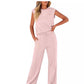 🔥2026 Hot Sale🔥Set van 2 casual mouwloze top en broek met trekkoord voor dames
