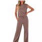 🔥2026 Hot Sale🔥Set van 2 casual mouwloze top en broek met trekkoord voor dames