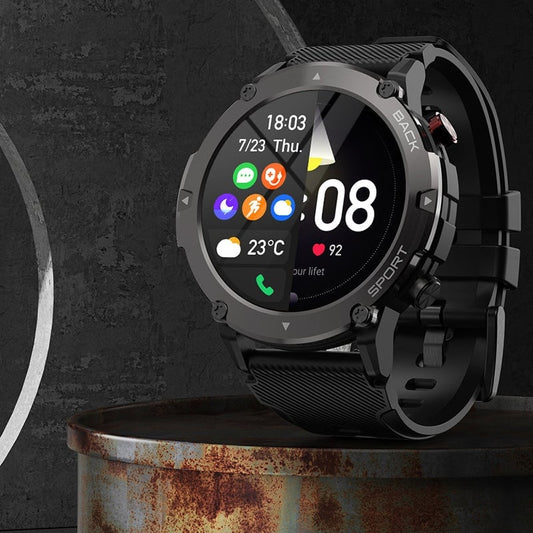 2025 HD LCD Bluetooth tactisch sporthorloge